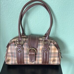 Old Hunter Plaid Brown Handbag